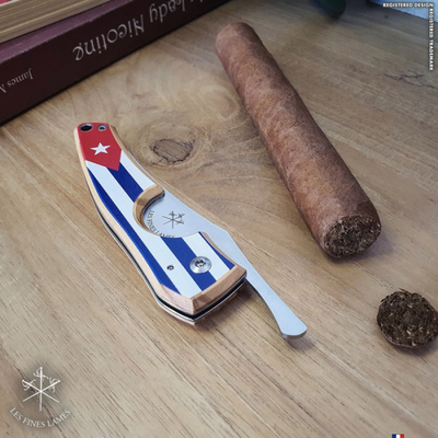 Сигарный нож Le Petit - Flag - Cuba Light Wood вид 5